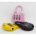 Metal 3-Dial Cute Suitcase Padlock